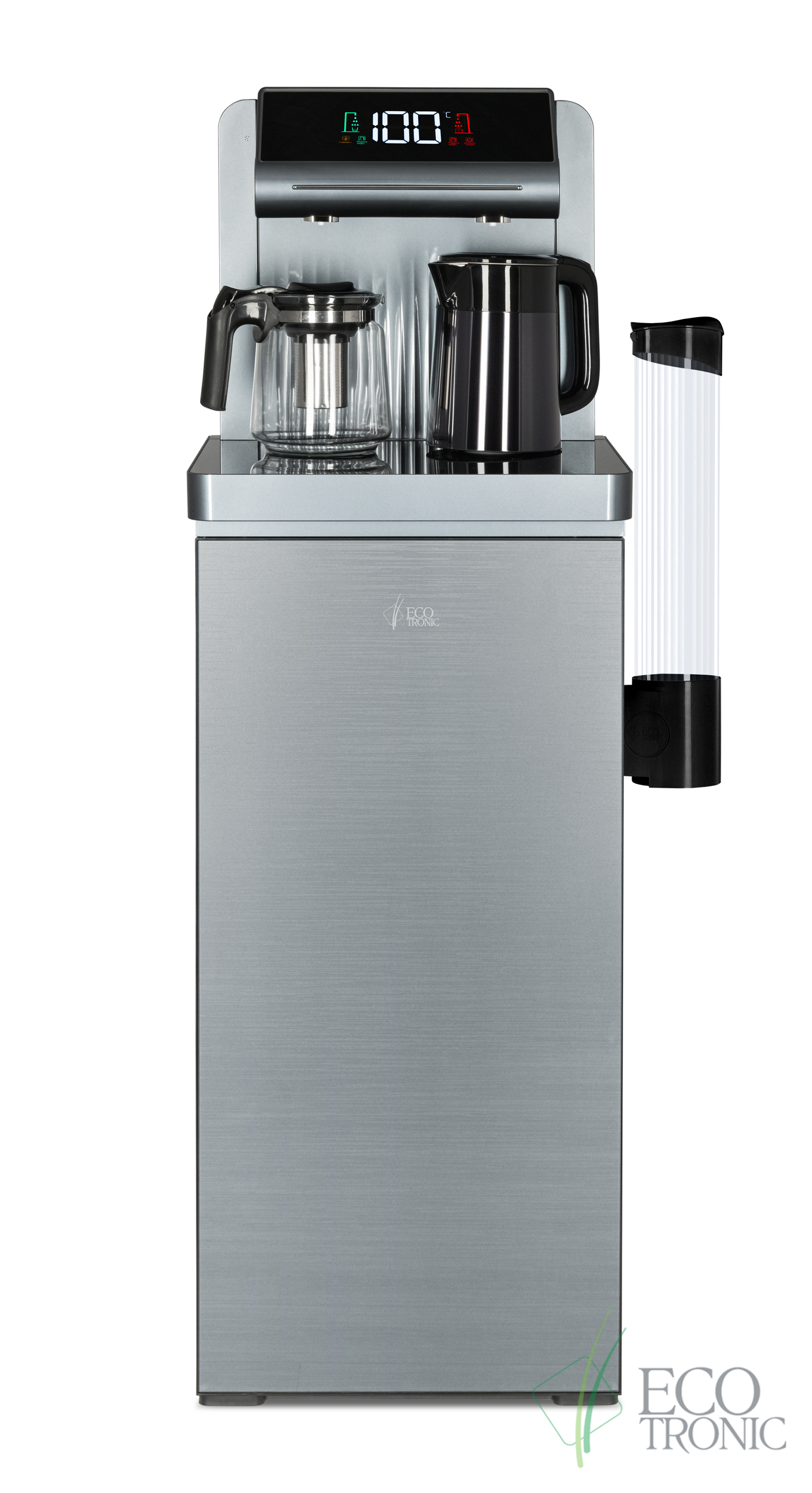 Кулер с чайным столиком Тиабар Ecotronic TB24-LNR grey